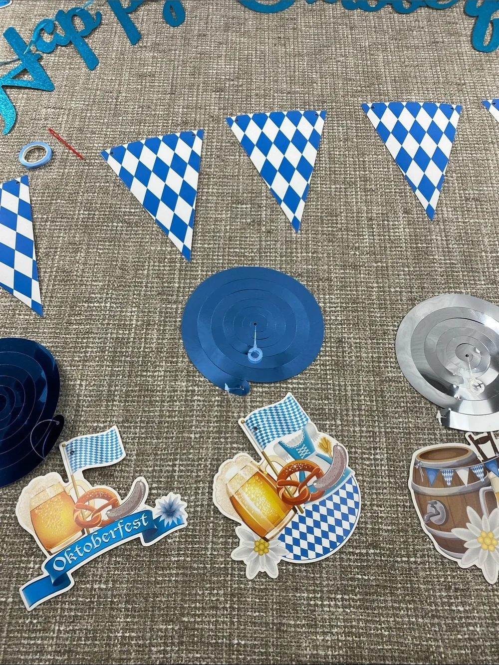 Happy Oktoberfest Party Garland Decorations